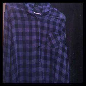 Faded Glory plaid long sleeve shirt