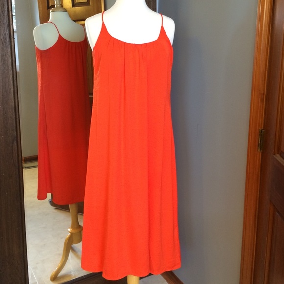 H&M coral dress