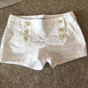 White sailor shorts