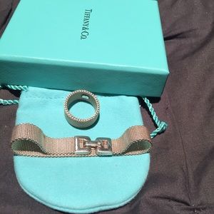 Tiffany bracelet and ring set