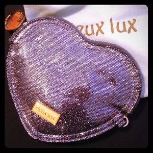 Deux Lux baby heart sparkle pouch