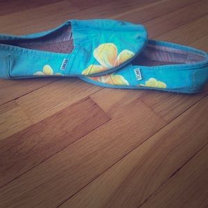 Hand painted Toms shoes.