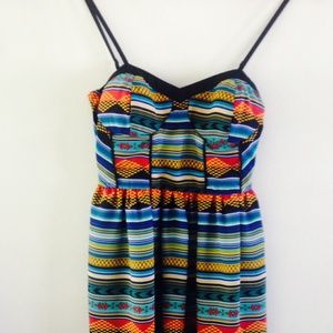 Tribal print corset style sundress