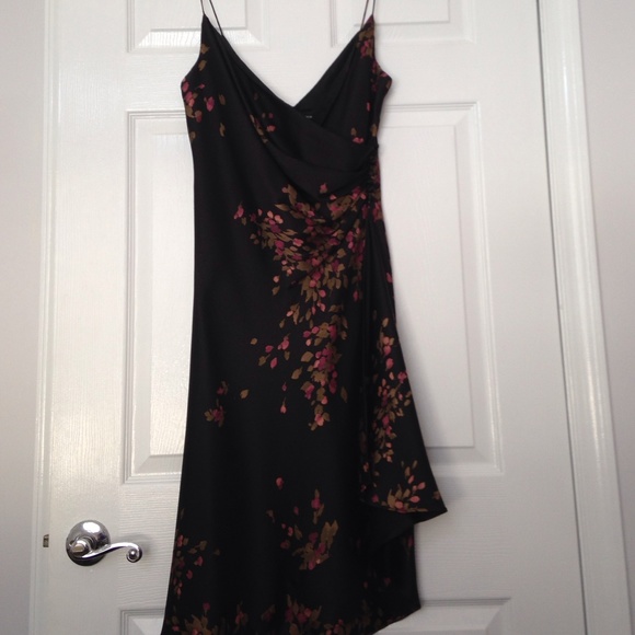 Black silk dress