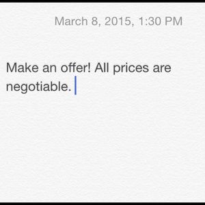 Accepting all reasonable offers! :)