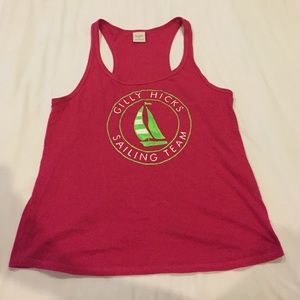 Gilly Hicks by Abercrombie Pink Racerback Tank Top