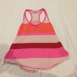 Abercrombie and Fitch Striped Racerback Tank Top