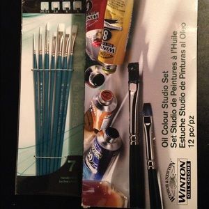 Loew Acrylic Brush set Winsor & Newton Oil Colour