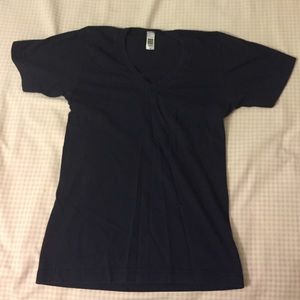 American Apparel unisex navy tee