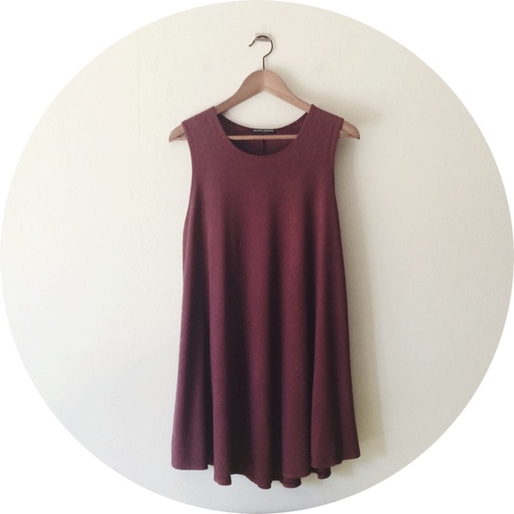 💌SOLD💌 Brandy Melville Alena Dress in Maroon - Picture 2 of 4