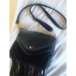 Black Fringe Crossbody! 😍