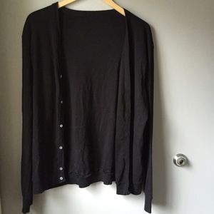 Black cardigan