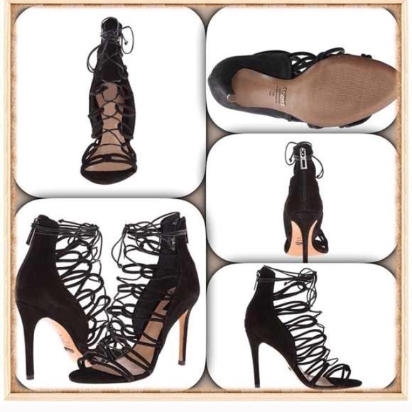 Schutz lace up heel
