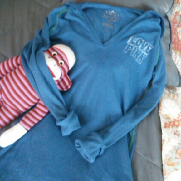 PINK dark blue hooded lounge wear