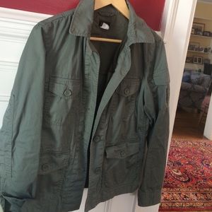 J. Crew army green cotton jacket!