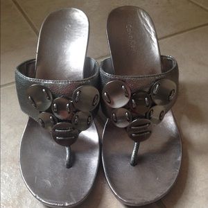 Calvin Klein Metallic Wedges