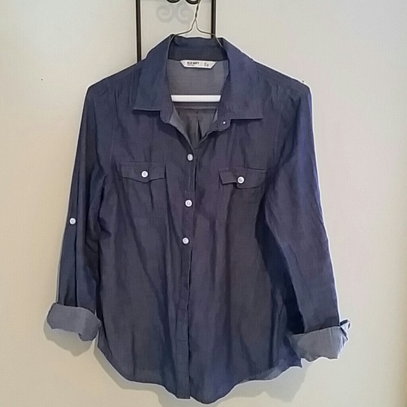 Old Navy denim blouse