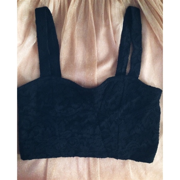 H&M Black Lace Bandeau Top