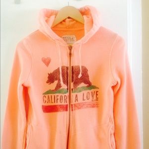 Billabong peach colored California Love sweatshirt