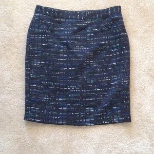 LOFT Black/multi color skirt