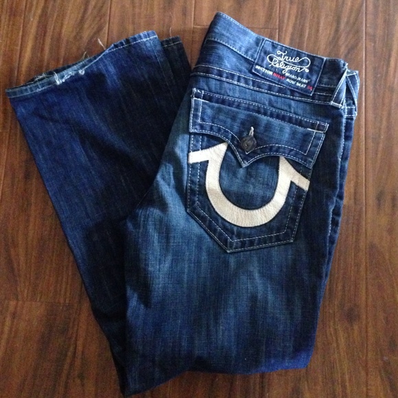 mens jeans with leather pockets