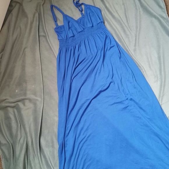 Light blue long maxi dress