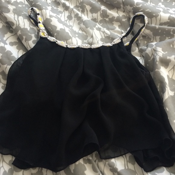 Crop top daisy flowy tank