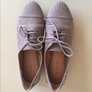 Studded oxfords from Bakers taupe women's size 7