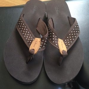 LL Bean Flip Flops Size 7 NWOT