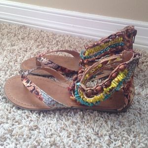 Zigi Soho Beaded Ankle Sandals