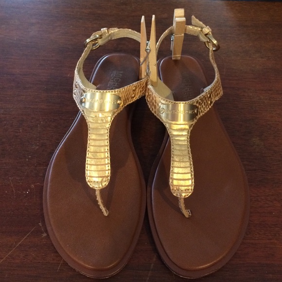 Michael Kors Gold Sandals