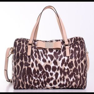 Kate Spade Veranda Place Nylon Leopard Bag