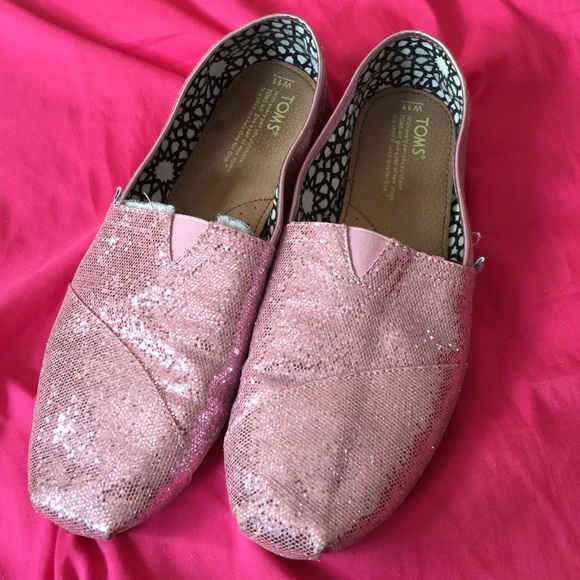 TOMS sparkly pink 11W