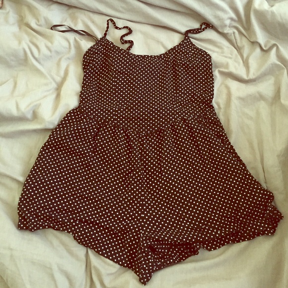 American Rag polka-dotted romper