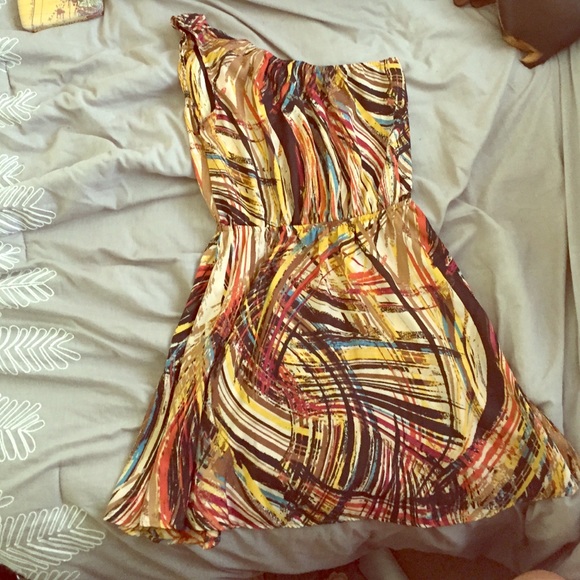 Wet seal Pocahontas one strap skater dress