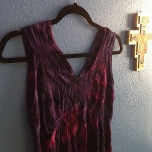 Vintage 90's tie dye maxi dress