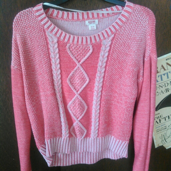 Coral long sleeve sweater