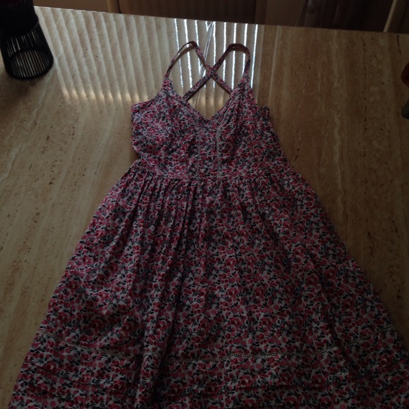 Pink flower printed summer dress - Picture 1 of 3