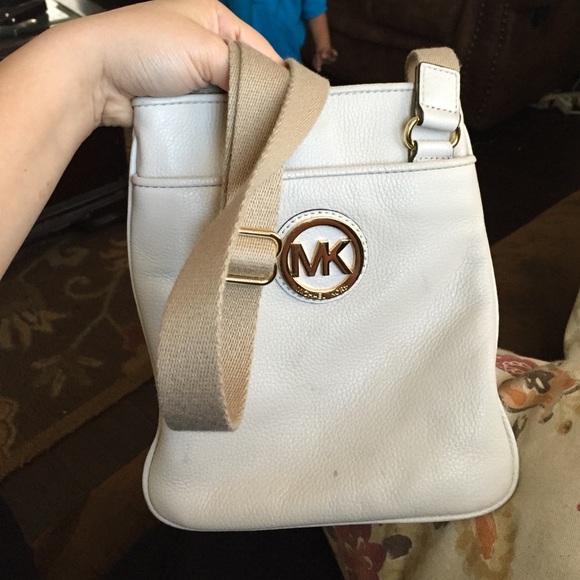 Cream mk bag