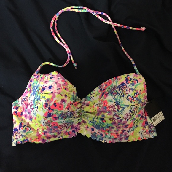 Victoria's Secret NWT bandeau multi color bikini