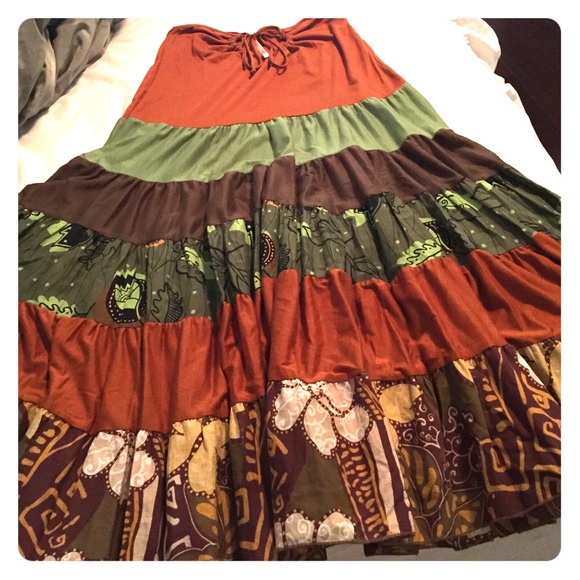 Fun bohemian style dress/skirt