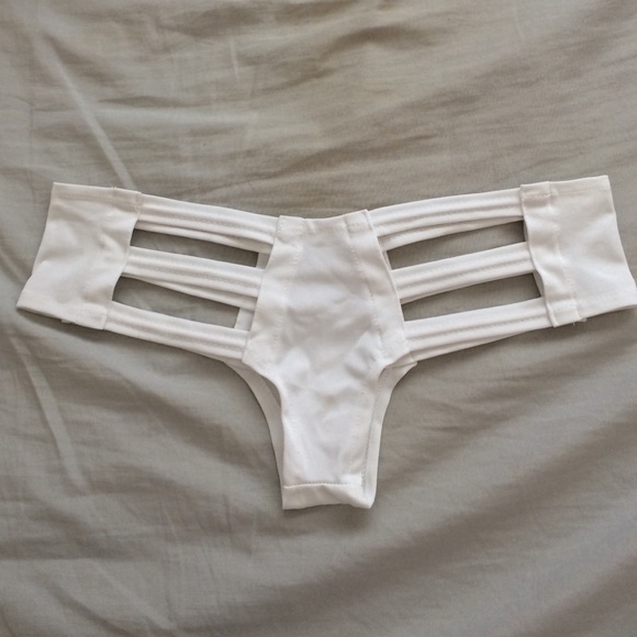 Little black diamond white cutout rave bottoms