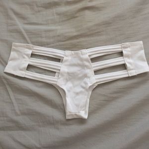 Little black diamond white cutout rave bottoms