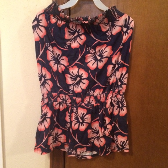 Tube top Hawaiian romper