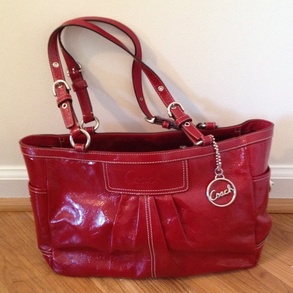 Red coach purse
