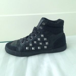 H&M Black Studded Shoes