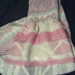American eagle tribal strapless dress