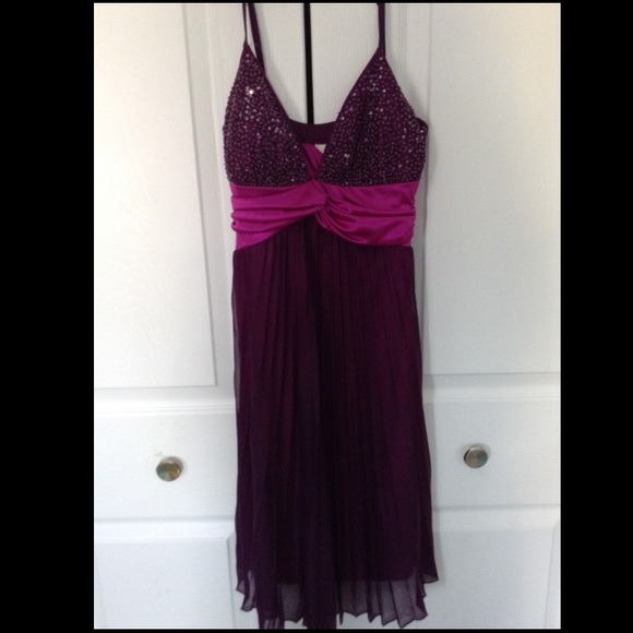 beautiful pink/dark pinkish-purple sequined dress