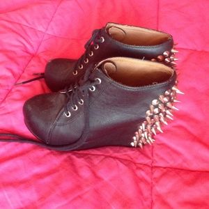 Jeffrey campbell spiked wedges