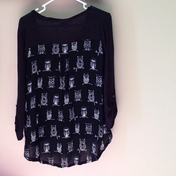 Anthropologie Porridge Owl Shirt